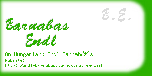 barnabas endl business card